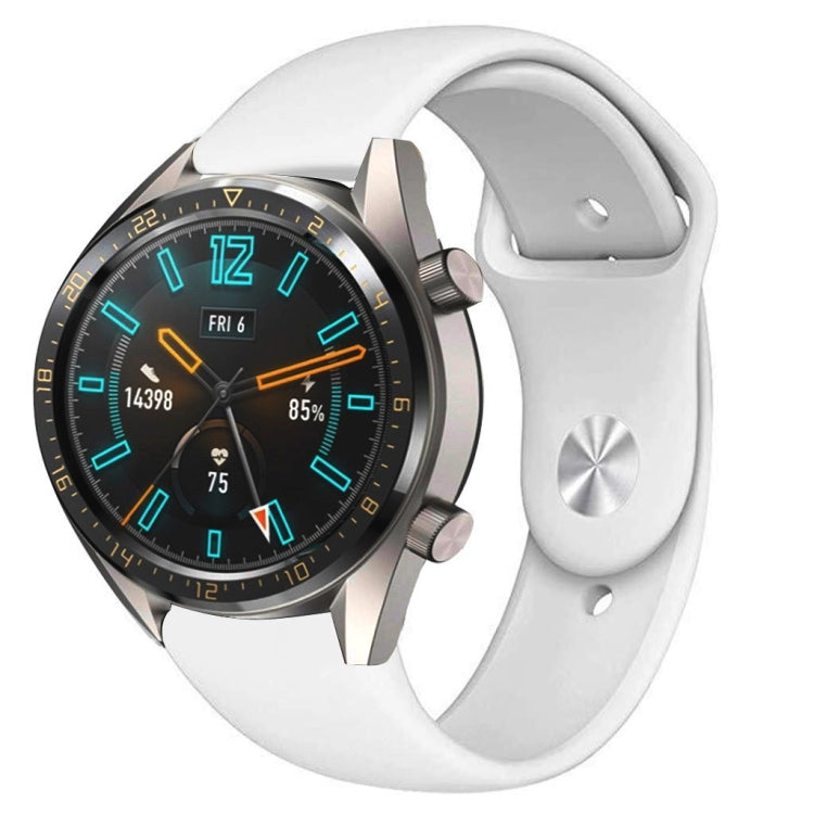 22mm For Huawei Watch GT2e GT2 46mm Monochrome Silicone Reverse Buckle Strap