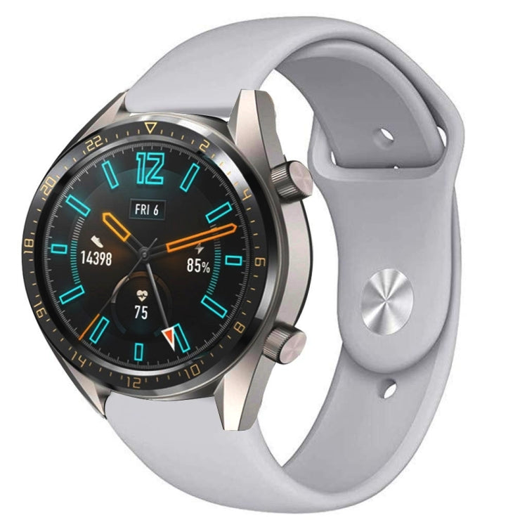 22mm For Huawei Watch GT2e GT2 46mm Monochrome Silicone Reverse Buckle Strap