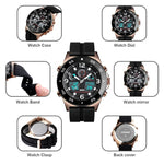 SKMEI 1538 Multi-Function Time Large Dial Steel Belt Men  Casual Sports Electronic Watch