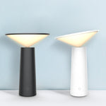 Simple and Warm Bedroom Creative Home Hotel Study Bedside Lamp, Black, White