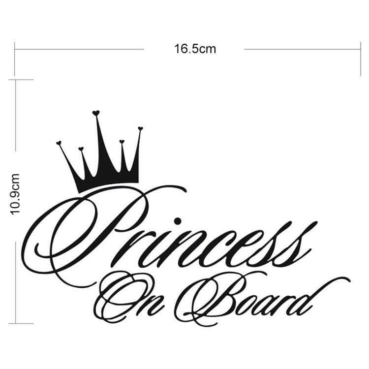 Princess Baby Pattern Car Decal Reflective Laser Vinyl Car Sticker, Size: 16.5x10.9cm, Gold, Silver, Laser, Black