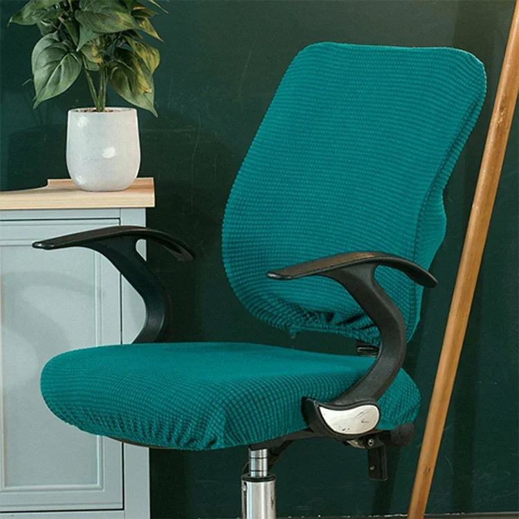 Universal Stretch Office Chair Cover, Back Cover + Cushion Cover