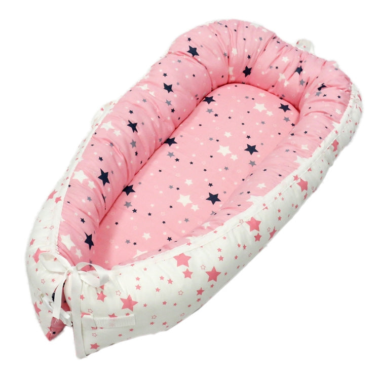 80*50cm Baby Bed Newborn Nursing Bionic Bed Crib Cot Baby Sleeping Artifact Bed Travel Bed Bumper