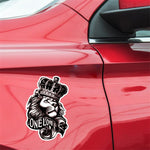 5 PCS YJZT One Love Lion Crown PVC Animal Car Sticker, 10x15.3CM, Lion Crown