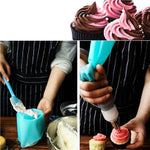 4 PCS Silicone Icing Piping Cream Pastry Bag Nozzle DIY Cake Decorating Tools, Cream Pastry Bag(Blue), Cream Pastry Bag(White), Cream Pastry Bag(Pink), Cream Pastry Bag(Green)