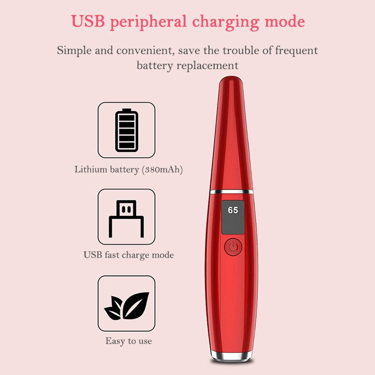 Electric Eyelash Curler  Charging Beauty Tool, 380mAh (Red), 380mAh (White)