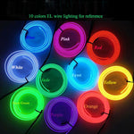 Flexible LED Light EL Wire String Strip Rope Glow Decor Neon Lamp USB Controlle  3M Energy saving Mask glasses glow line F277, TBD0156472001A, TBD0156472001B, TBD0156472001C, TBD0156472001D, TBD0156472001E, TBD0156472001F, TBD0156472001G, TBD0156472001...