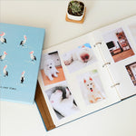 DIY Loose-leaf Self-adhesive Photo Album, He Finch, Pelican, Yellow Pear, Pink Flamingo