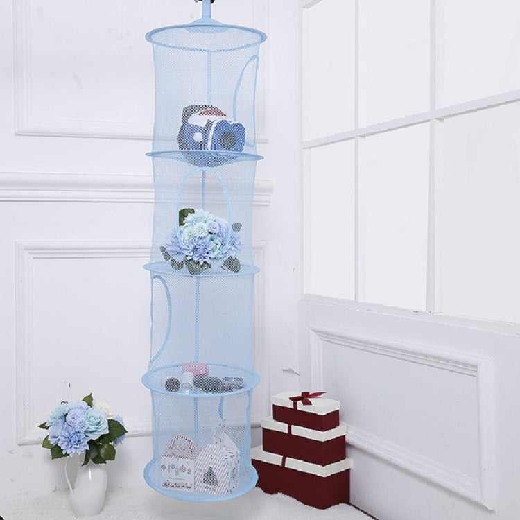 Foldable and Ventilated Four Box Toy Storage and Drying Basket