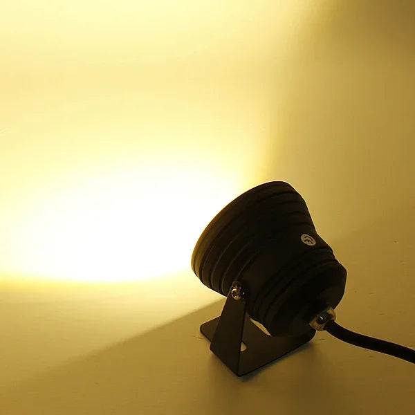 10W Swimming Pool Underwater Fountain Spotlight Timed Fish Tank Underwater Spotlight DC 12V, Warm White Light, White Light