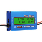 Airplane Model 0-100A 0-60V Continuous Current 50A High Precision Wattmeter