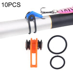 10 PCS/Bag Plastic Fishing Hook Keeper for Fishing Rod Pole Fishing Lures Bait  Safety Holder Fishing Tackle, Red, Purple, Black, Blue, Yellow, Pink, Orange, Green