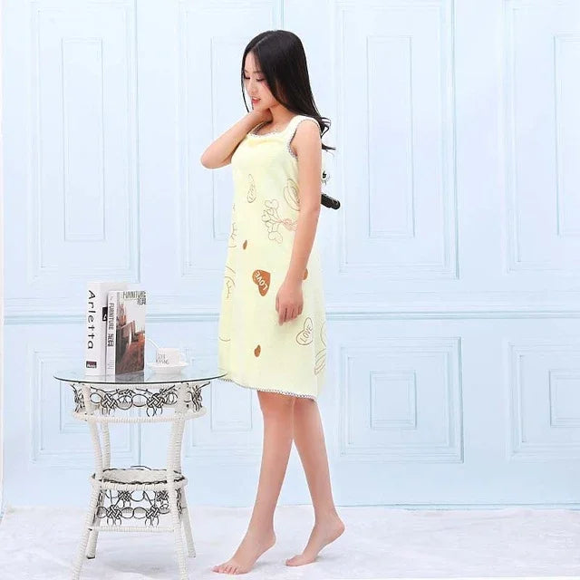 Bath Towels Fashion Lady Wearable Fast Drying Magic Bath Towel Beach Spa Bathrobes Bath Skirt