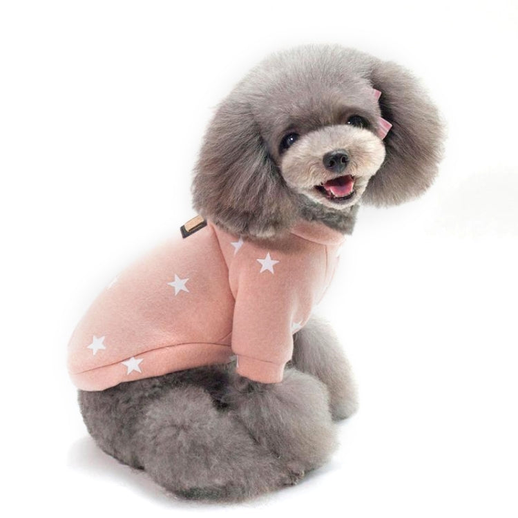Pet Fall and Winter Five-pointed Star Pattern Sweater Pet Warm Clothes, L, XL, XXL
