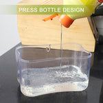 Press Soap Dispenser Kitchen Detergent Wash Presser, Gray