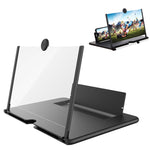 14 inch 3D Mobile Phone Screen Stretching Bracket Amplifier, Black, White