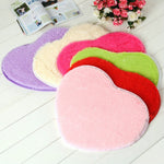 Heart Shape Non-slip Bath Mats Kitchen Carpet Home Decoration, 40*50CM, 50*60CM, 60*70CM, 70*80CM
