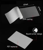 100pcs / Pack 3 Inch 80mic Thickness Clear Laminating Film Plastic film, 3 Inch 80mic