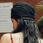 Holiday Stretchy Turban Head Wrap Band Sleep Hat Ear Cap