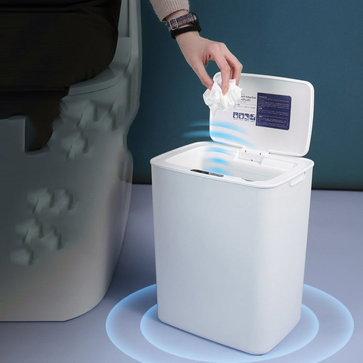 Fully-automatic with Lip Covered Household Living Room Kitchen Bathroom Intelligent Induction Trash Can, Charged Type
