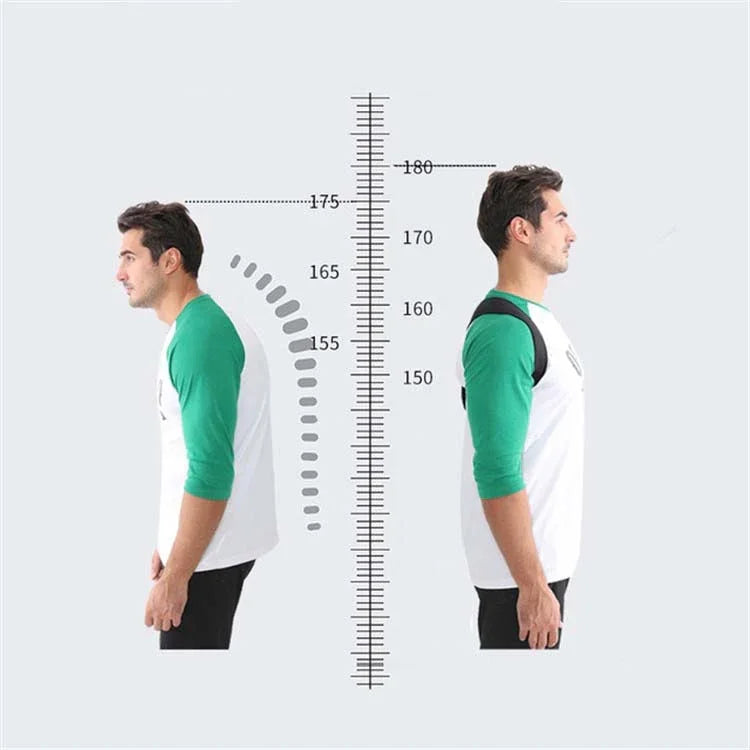 Humpback Correction Belt Round Shoulder With Chest Back Posture Corrector, BBJ-40801
