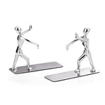 1 Pair Book Holder Humanoid Figure Non-Skid Art Desk Organizer Bookshelf Office Study Decoration, Non-Skid Art Desk Organizer