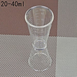 2 PCS PC Small Measuring Cup Device Double-headed Graduated Milk Tea Scale Cup Oz Measuring Tool, Large