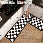 Geometric Lattice Carpet Kitchen Bath Antiskid Mat, 40x60cm, 40x120cm, 50x80cm, 50x160cm, 40x60cm + 40x120cm, 50x80cm + 50x160cm