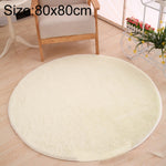 KSolid Round Carpet Soft Fleece Mat Anti-Slip Area Rug Kids Bedroom Door Mats, Diameter: 80cm, Diameter: 100cm, Diameter: 120cm