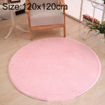 KSolid Round Carpet Soft Fleece Mat Anti-Slip Area Rug Kids Bedroom Door Mats, Diameter: 80cm, Diameter: 100cm, Diameter: 120cm