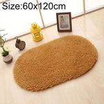 Faux Fur Rug Anti-slip Solid Bath Carpet Kids Room Door Mats Oval  Bedroom Living Room Rugs, 40x60cm, 50x80cm, 60x90cm, 60x120cm, 80x120cm, 80x160cm