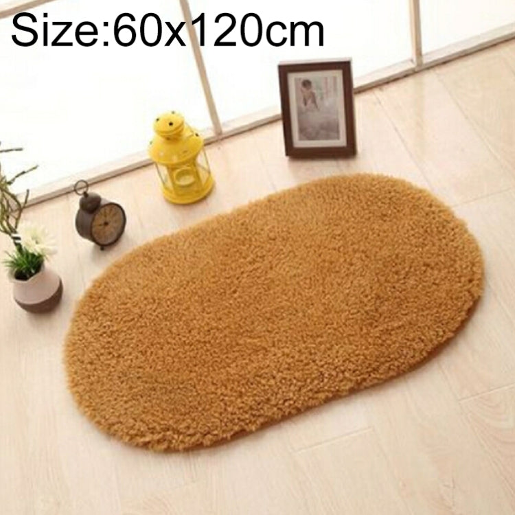 Faux Fur Rug Anti-slip Solid Bath Carpet Kids Room Door Mats Oval  Bedroom Living Room Rugs, 40x60cm, 50x80cm, 60x90cm, 60x120cm, 80x120cm, 80x160cm