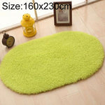 Faux Fur Rug Anti-slip Solid Bath Carpet Kids Room Door Mats Oval  Bedroom Living Room Rugs, 80x200cm, 120x200cm, 140x200cm, 160x230cm