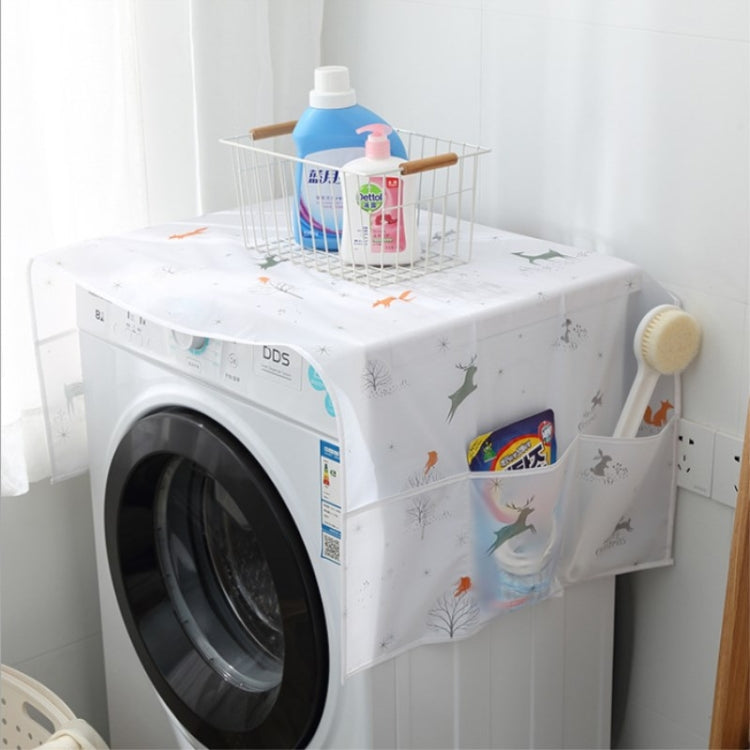 Simple Printing Refrigerator Household Appliance Waterproof Kitchen Storage Dust Cover
