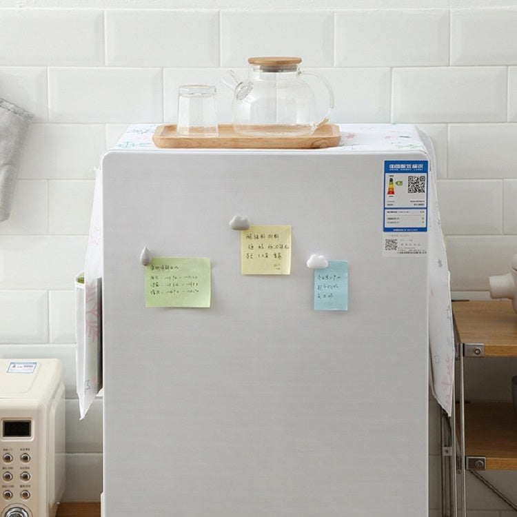 Simple Printing Refrigerator Household Appliance Waterproof Kitchen Storage Dust Cover