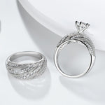Women Vintage Diamond Wedding Ring, 8, 9, 10