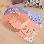 Cartoon Sleeping Cat Bath Mat Bathroom Carpets Toilet Anti-slip Floor Mat, 40X60CM, 60X90CM