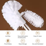 Stainless Steel Long Handle Toilet Brush Toilet Cleaning Brush, Triangle Shape Base