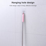Stainless Steel Long Handle Toilet Brush Toilet Cleaning Brush, Triangle Shape Base