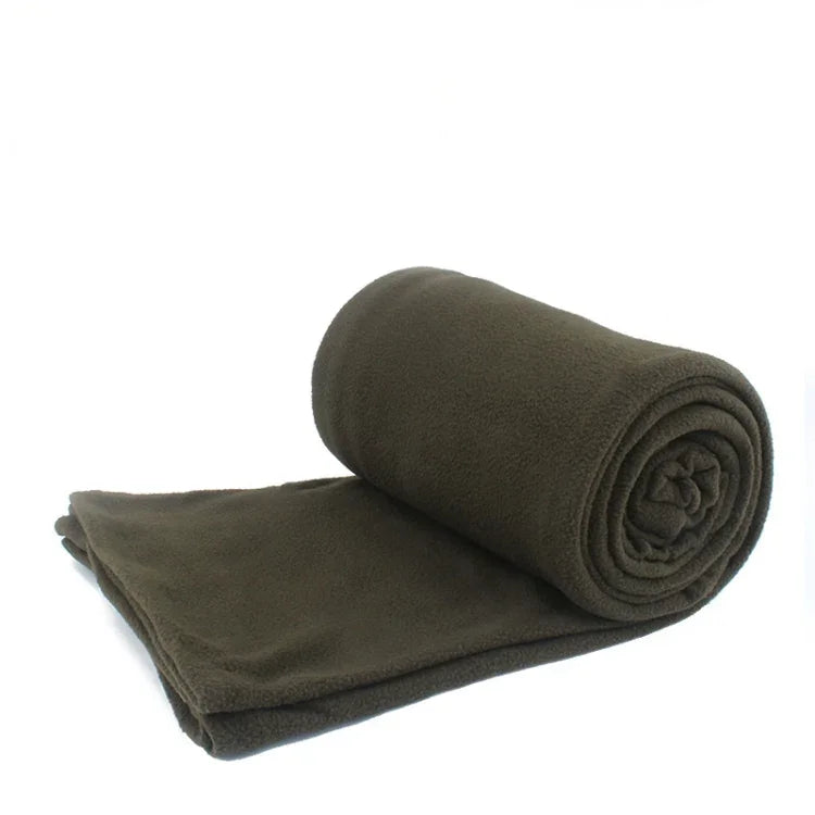 Outdoor Fleece Sleeping Bag Camping Trip Air Conditioner Dirty Sleeping Bag Separated By Knee Blanket During Lunch Break, Extra Thick Section (Plaid Cloth), Thickened (Blue), Thickened (Army Green), Thickened (Grass Green), Thickened (Gray)            ...