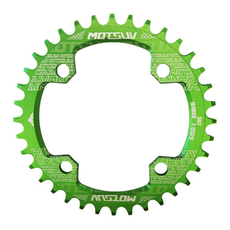 MOTSUV Round Narrow Wide Chainring MTB  Bicycle 104BCD Tooth Plate Parts, Disk 32T, Disk 34T, Disk 36T, Disk 38T, Elliptic plate  32T, Elliptic plate 34T, Elliptic plate 36T, Elliptic plate 38T