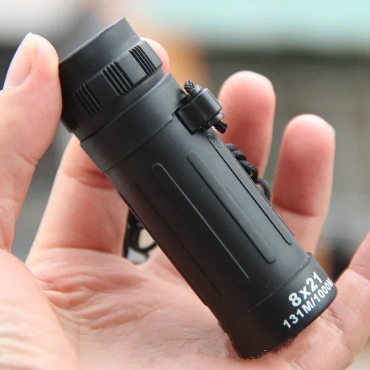 10x25 Telescope Compact Mini Red Film Monoculars, 10x25