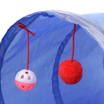 Pet Supplies Cat Ring Paper Two-way Tunnel Can Accommodate Folding Cat Channel, Blue, Red, Sky Blue, Black, Rose Red, Green