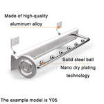 Wardrobe Hardware Push-Pull Hanging Rod Clothes Rail, Y02 Extendable 12 inches, Y02 Extendable 14 inches, Y02 Extendable 16 inches, Y01 Iron Head 10 inches, Y01 Iron Head 12 inches, Y01 Iron Head 14 inches, Y01 Iron Head 16 inches
