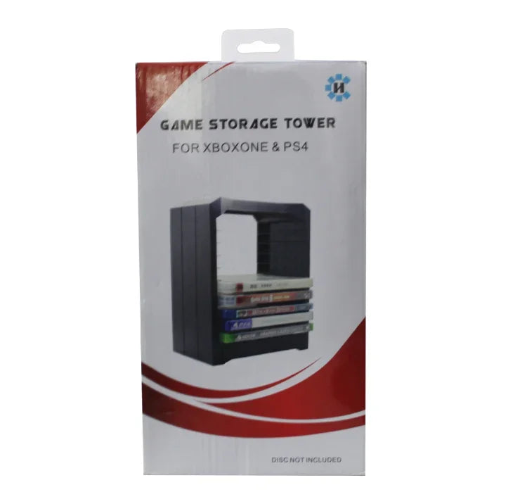 Disc Holder Game Accessories Storage Box for PS4 Accessories / Host Panel / Game Discs, For PS4