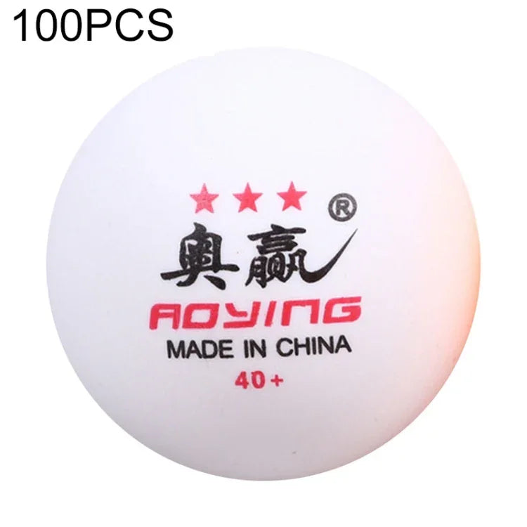 ROYING 10 PCS Professional ABS Table Tennis Training Ball, Diameter: 40mm, White 3Stars, Orange 3Stars
