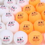ROYING 10 PCS Professional ABS Table Tennis Training Ball, Diameter: 40mm, White 3Stars, Orange 3Stars