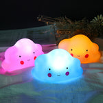 Cartoon Flaky Clouds Colorful Small Night-light  Bedside Lamp, Pink, Yellow, Blue
