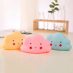 Cartoon Flaky Clouds Colorful Small Night-light  Bedside Lamp, Pink, Yellow, Blue