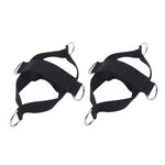 1 Pair Fitness Shoe Cover Pull Rope Fitness Equipment Straps, 1 Pair Pull Rope (Black)